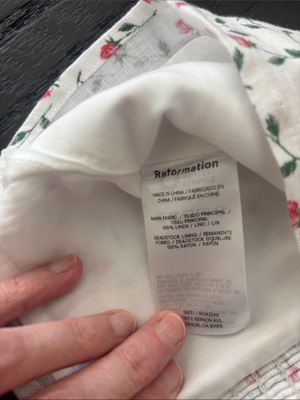 Reformation Marella Puff Sleeve Linen Top - Picture 7 of 7